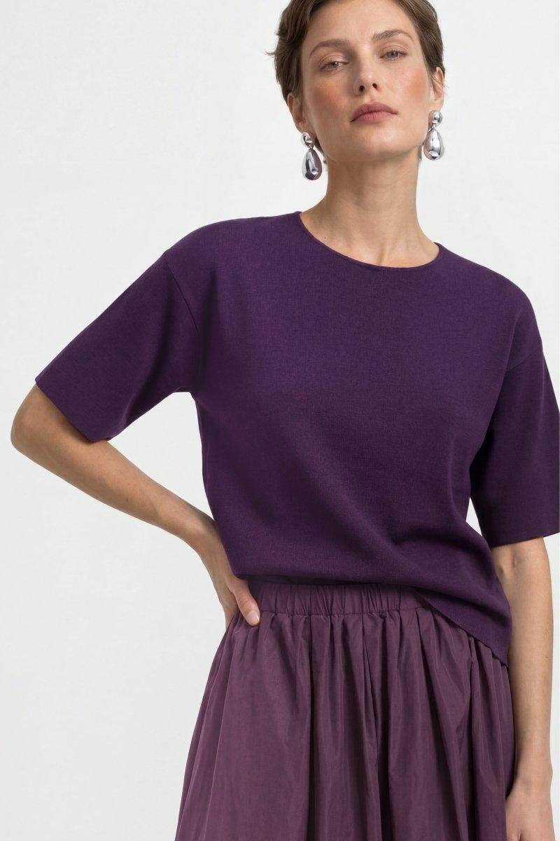 Boxy T-Shirt-Rich & Royal