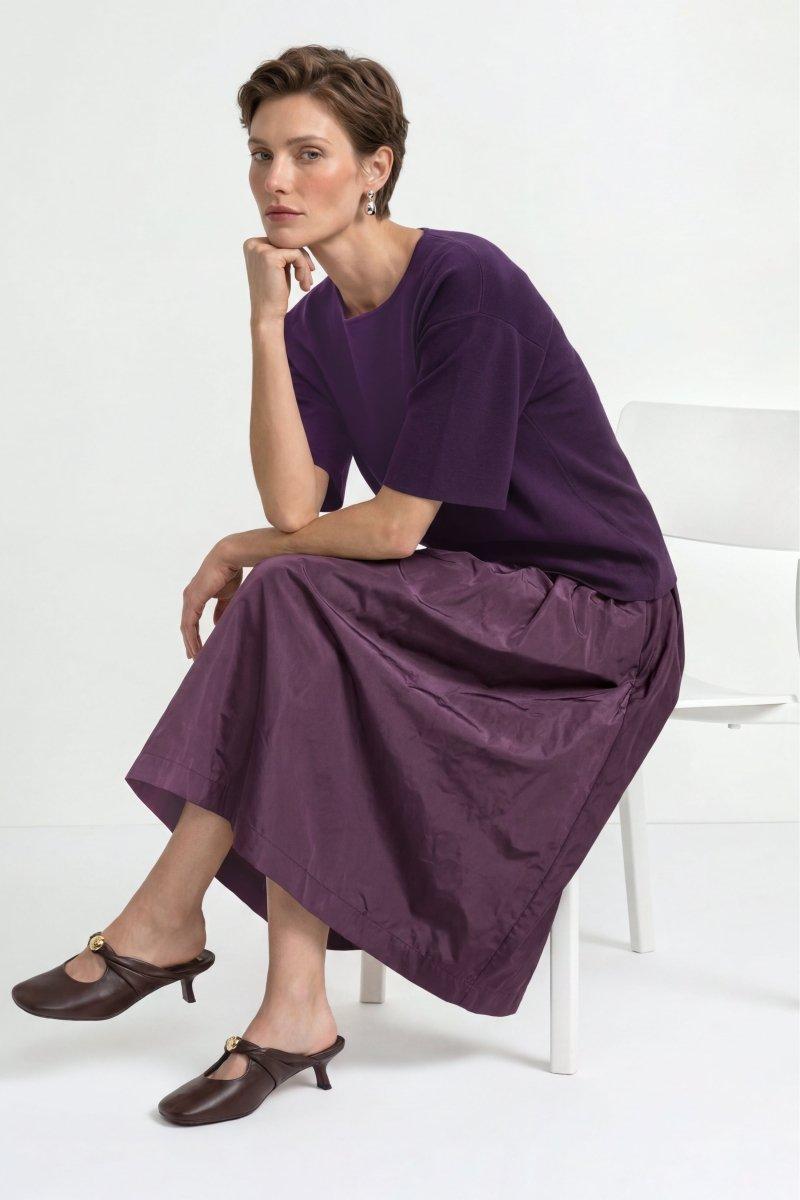 Boxy T-Shirt-Rich & Royal