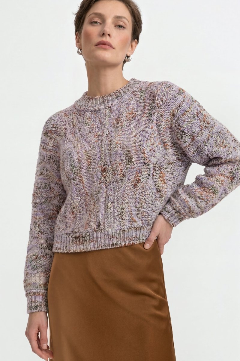 Pullover mit Zopfmuster-Rich & Royal