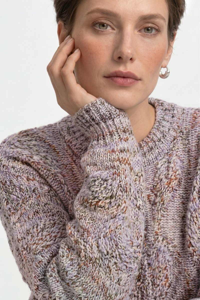 Pullover mit Zopfmuster-Rich & Royal