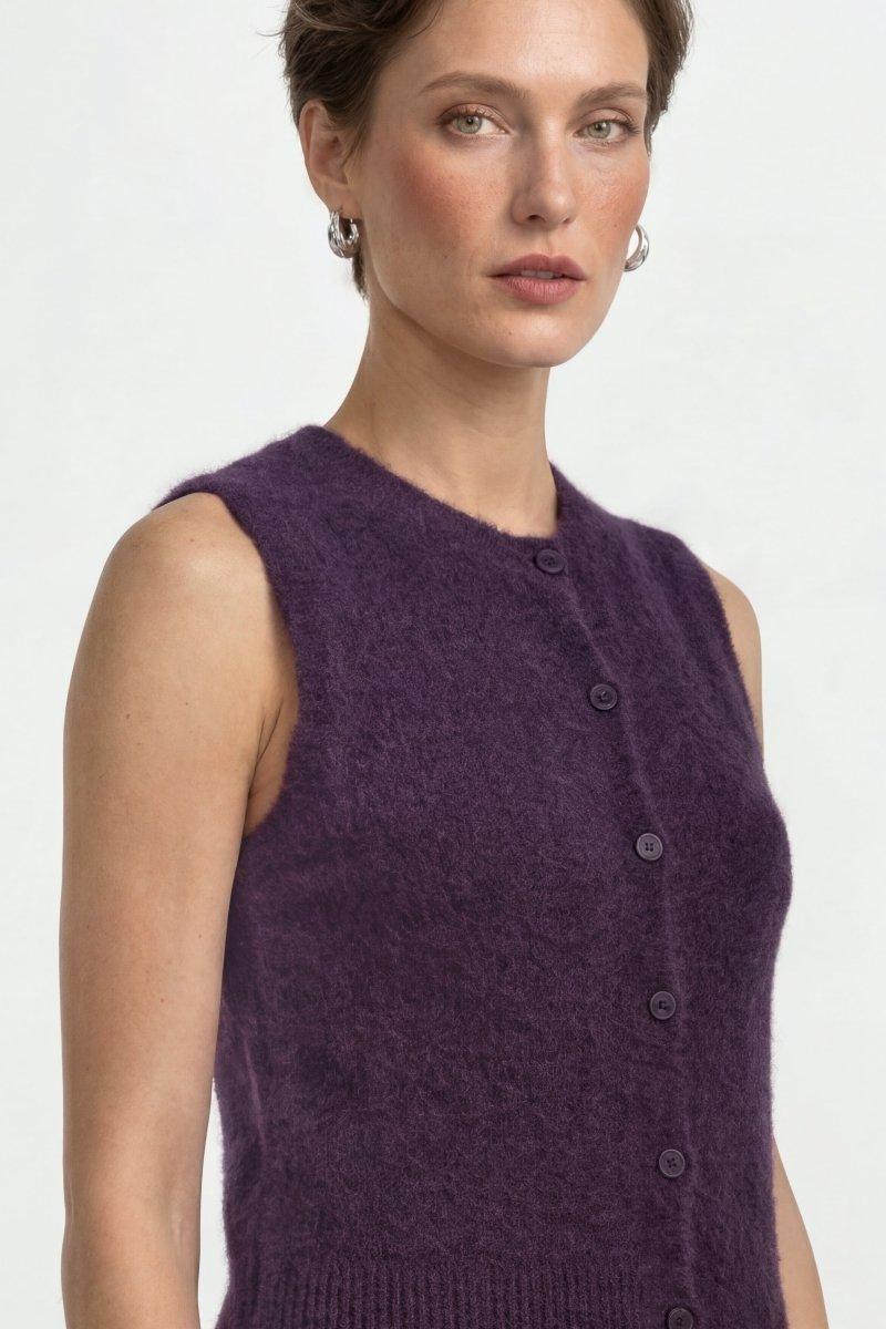 Strickweste mit Knöpfen-Rich & Royal