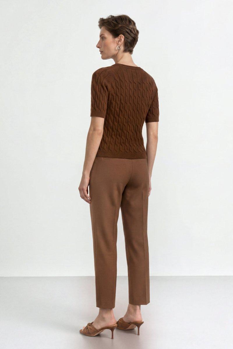 Pullover mit Zopfstrick-Rich & Royal
