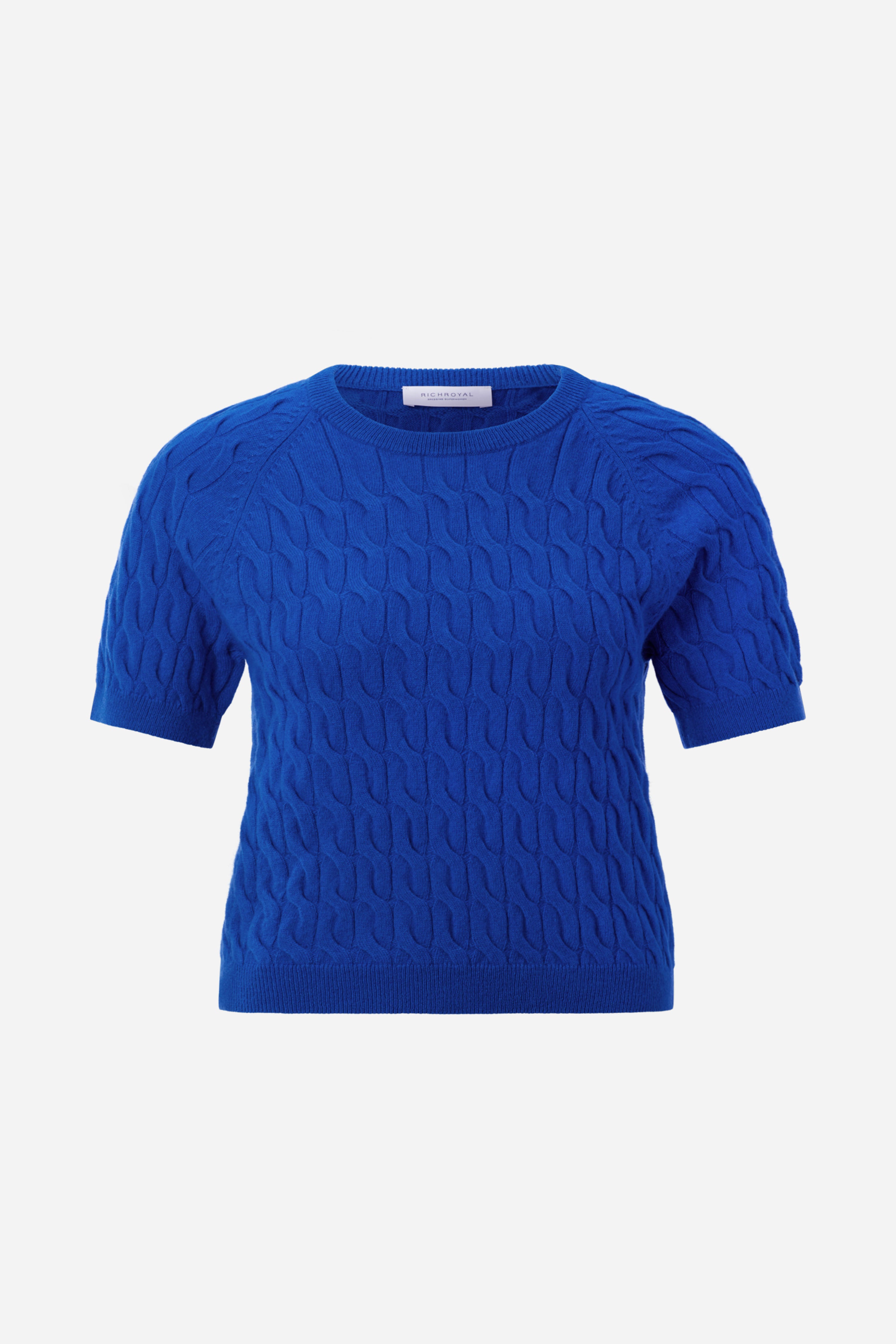 Pullover mit Zopfstrick-Rich & Royal