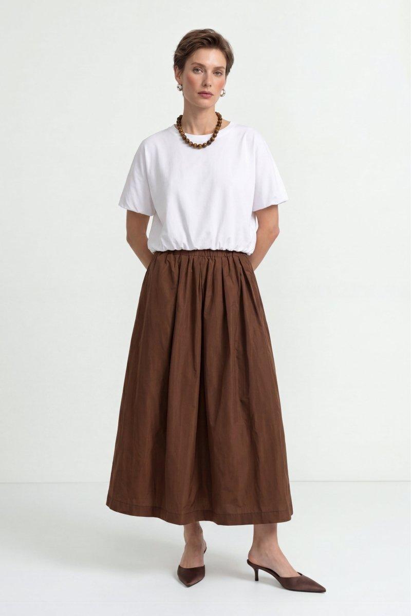 Taft Midi Skirt – Look-Rich & Royal