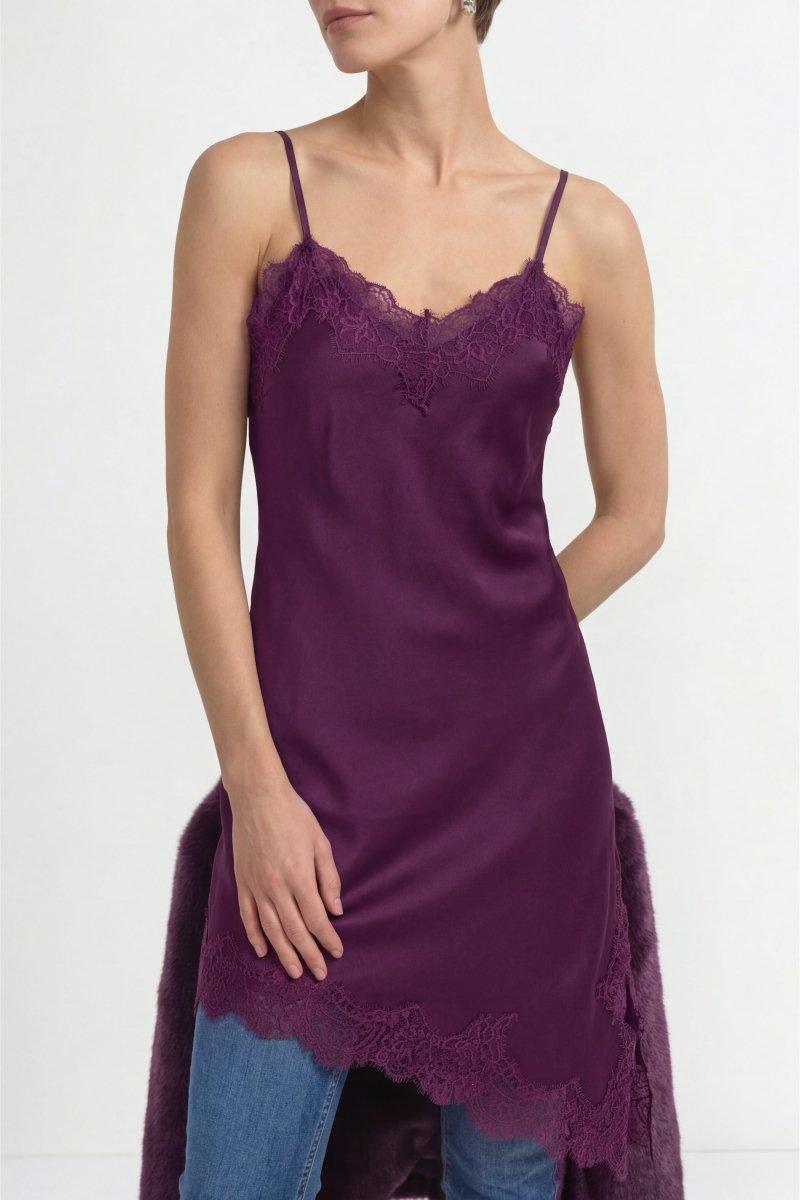Slipdress mit Spitze-Rich & Royal