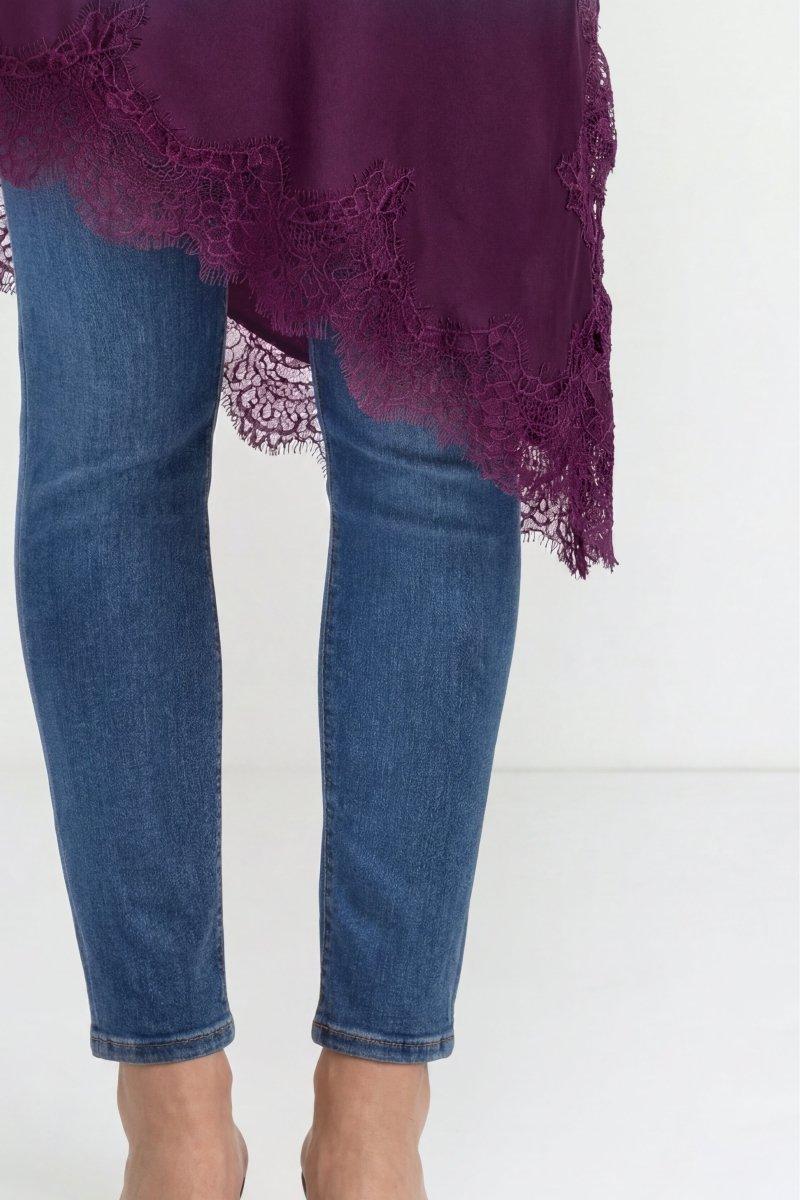 Slipdress mit Spitze-Rich & Royal
