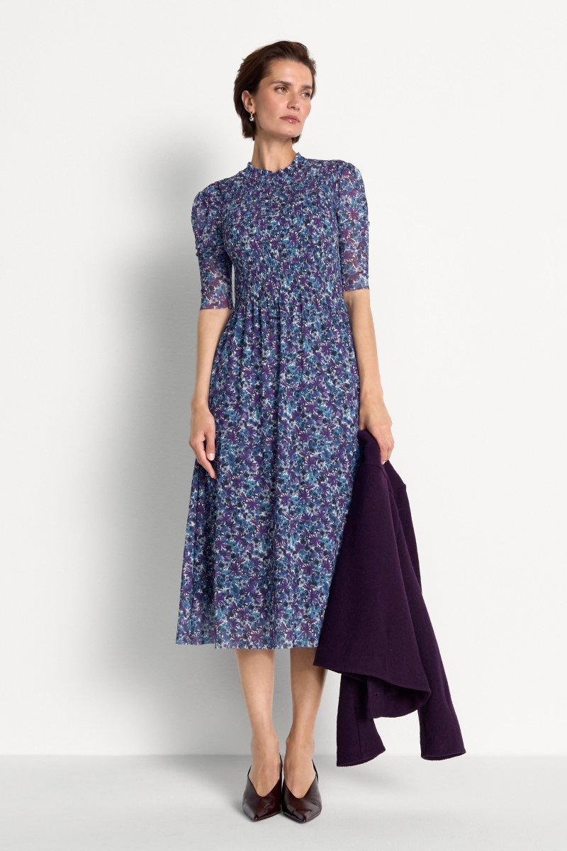Florales Meshkleid-Rich & Royal