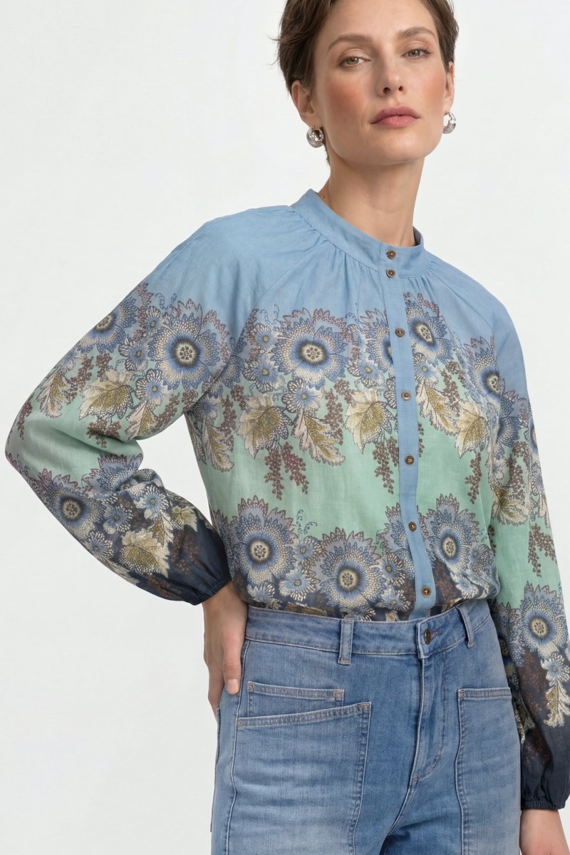 Bluse mit Print-Rich & Royal