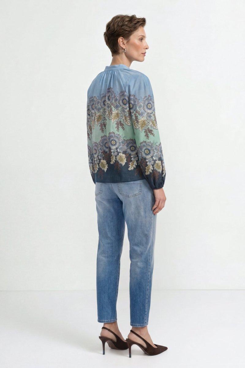 Bluse mit Print-Rich & Royal