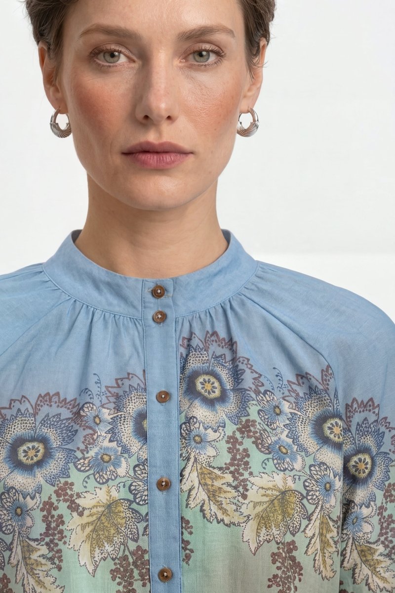 Bluse mit Print-Rich & Royal
