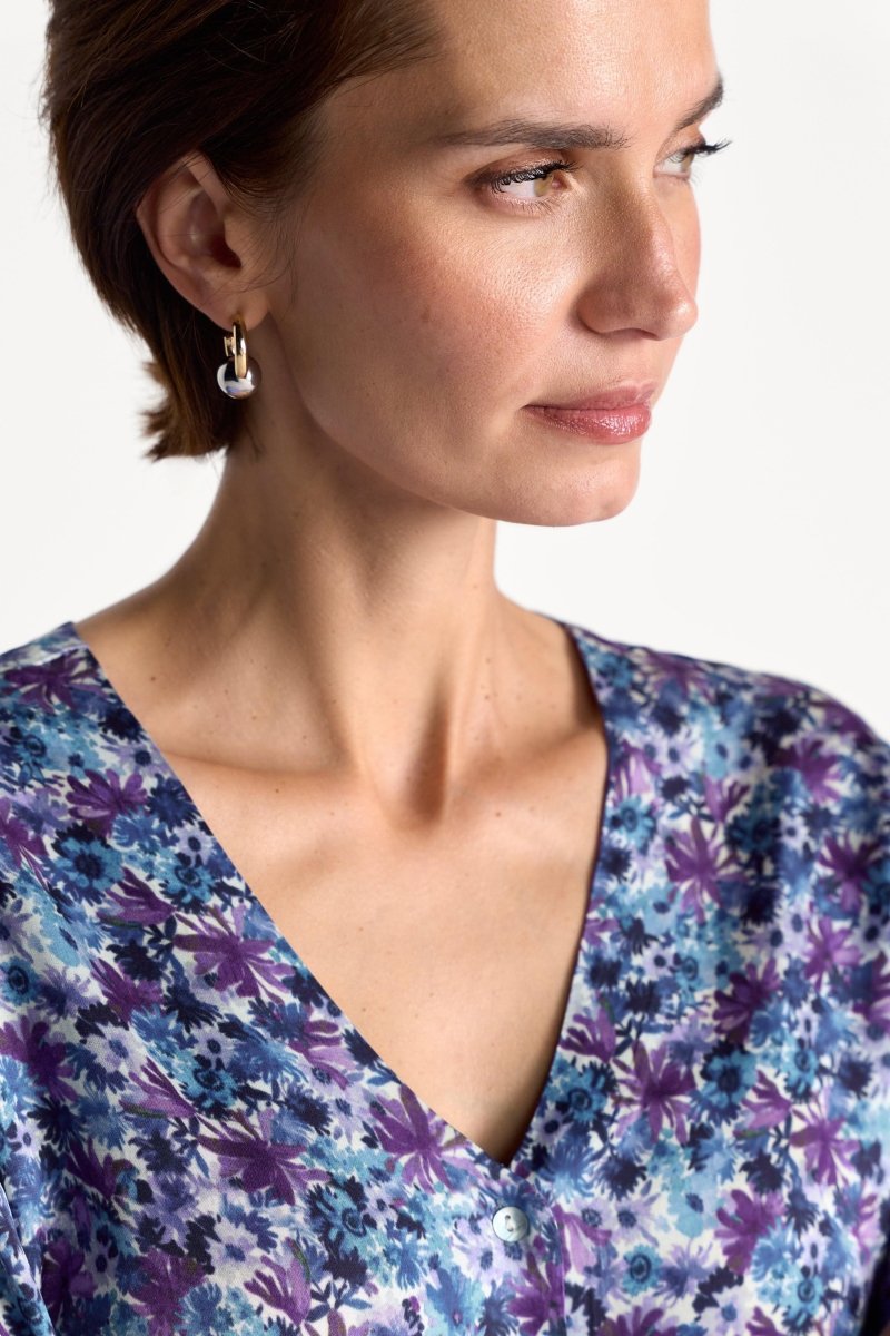 Bluse mit V-Ausschnitt-Rich & Royal