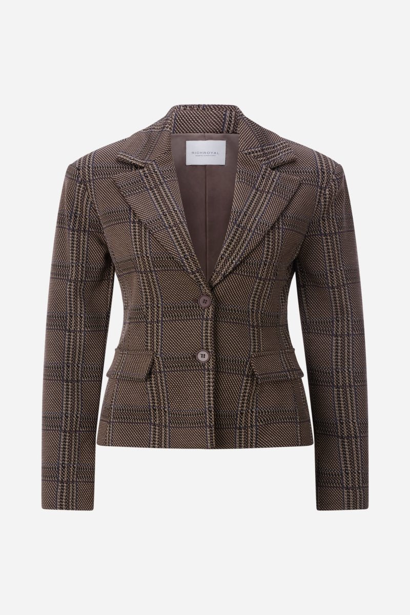 Check Blazer Set – Look-Rich & Royal