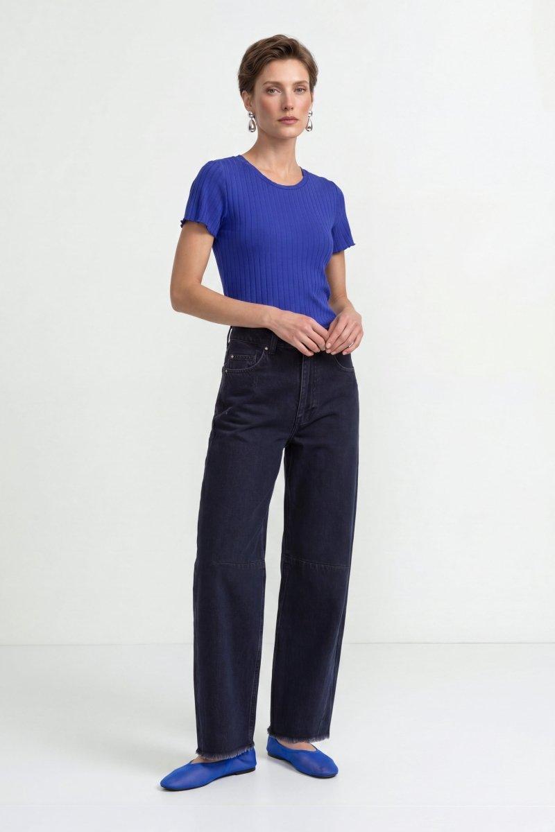 Figurbetontes Rippshirt-Rich & Royal