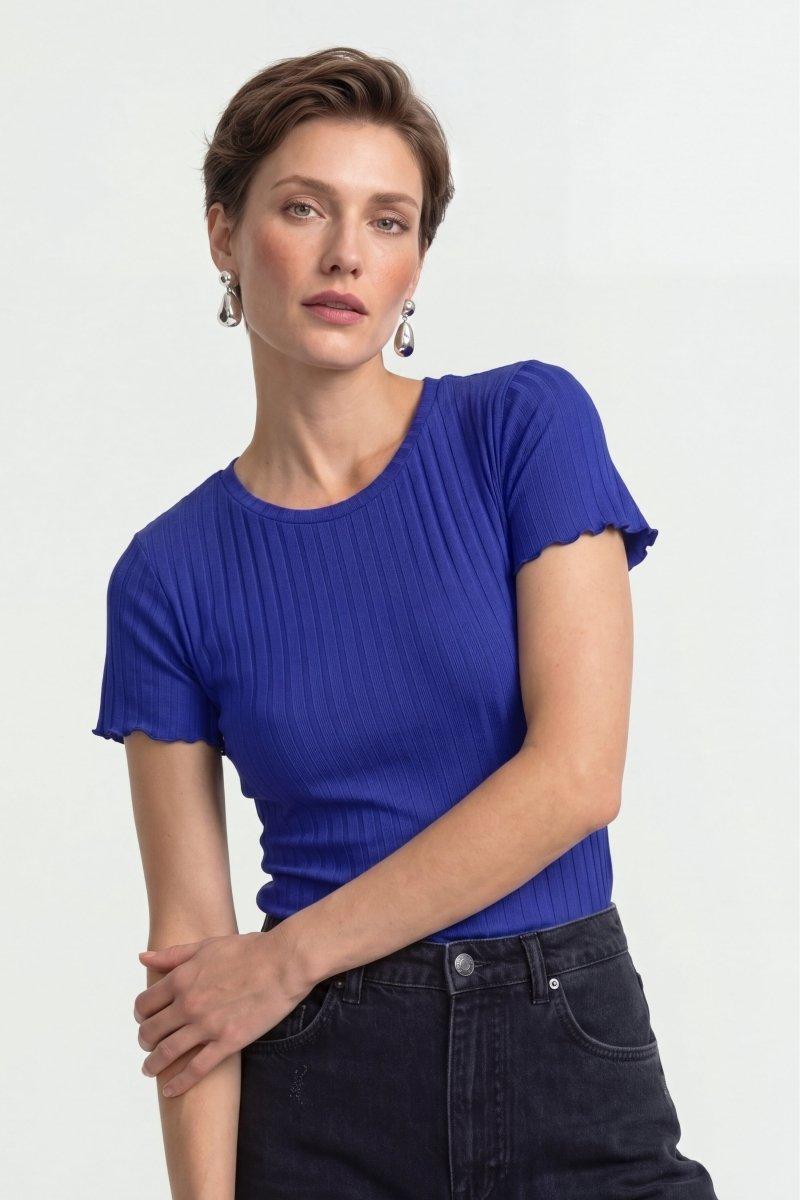 Figurbetontes Rippshirt-Rich & Royal