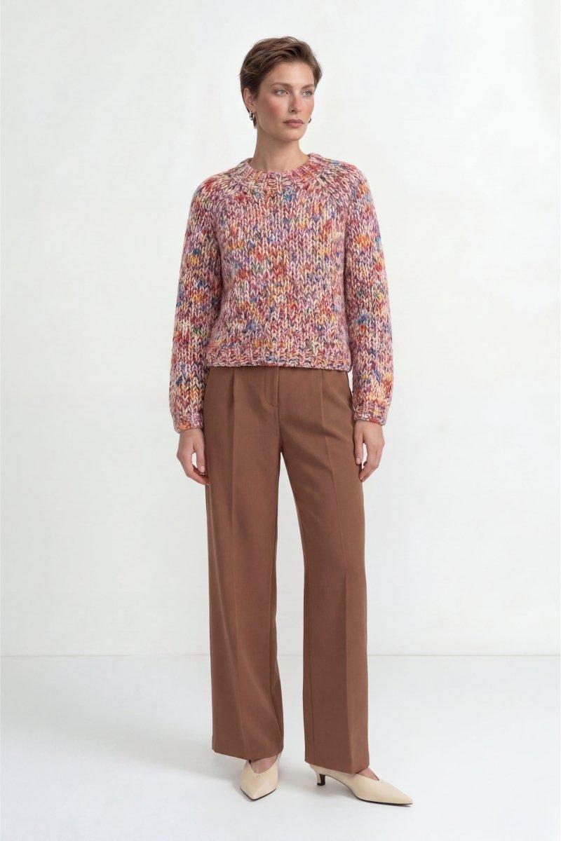 Cropped Grobstrickpullover-Rich & Royal