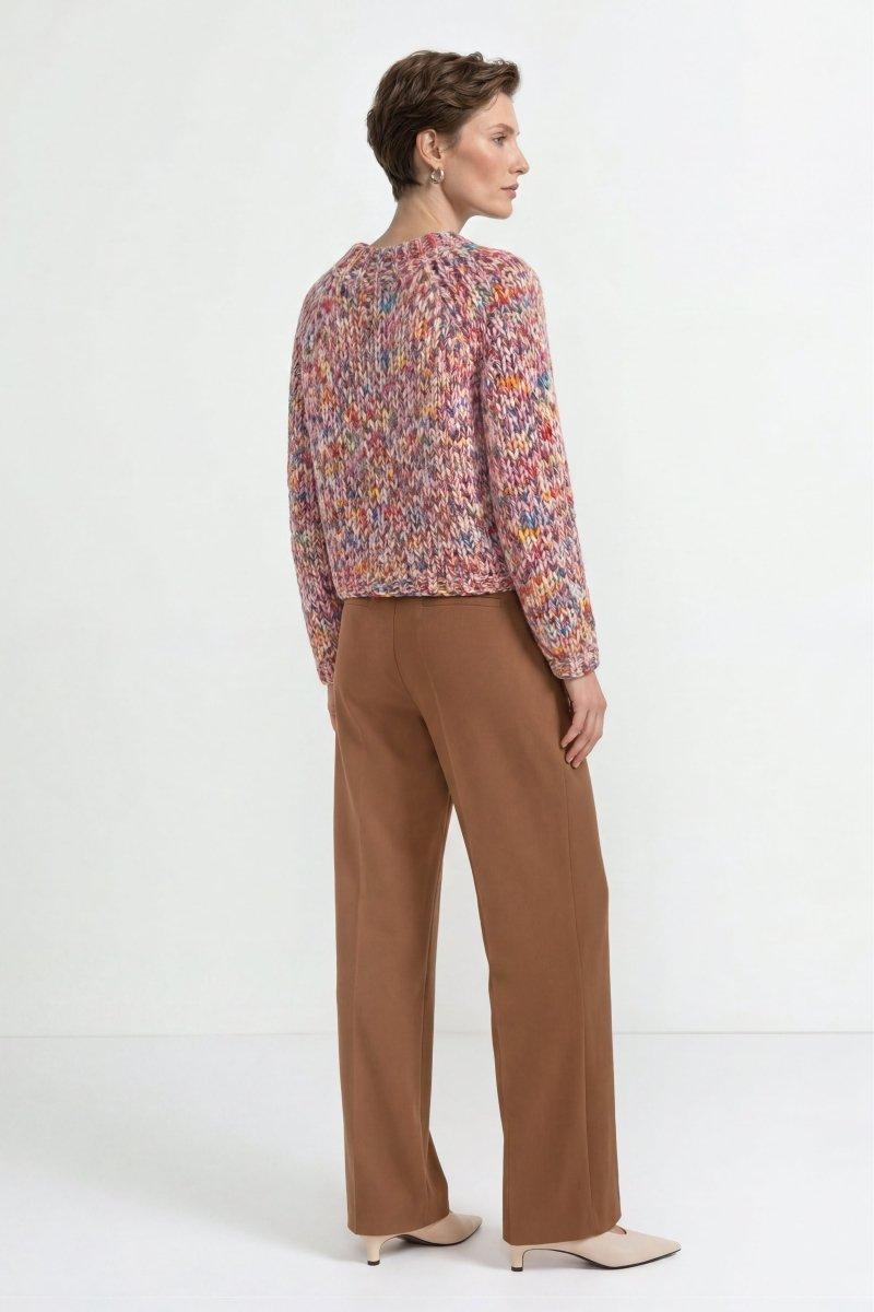 Cropped Grobstrickpullover-Rich & Royal