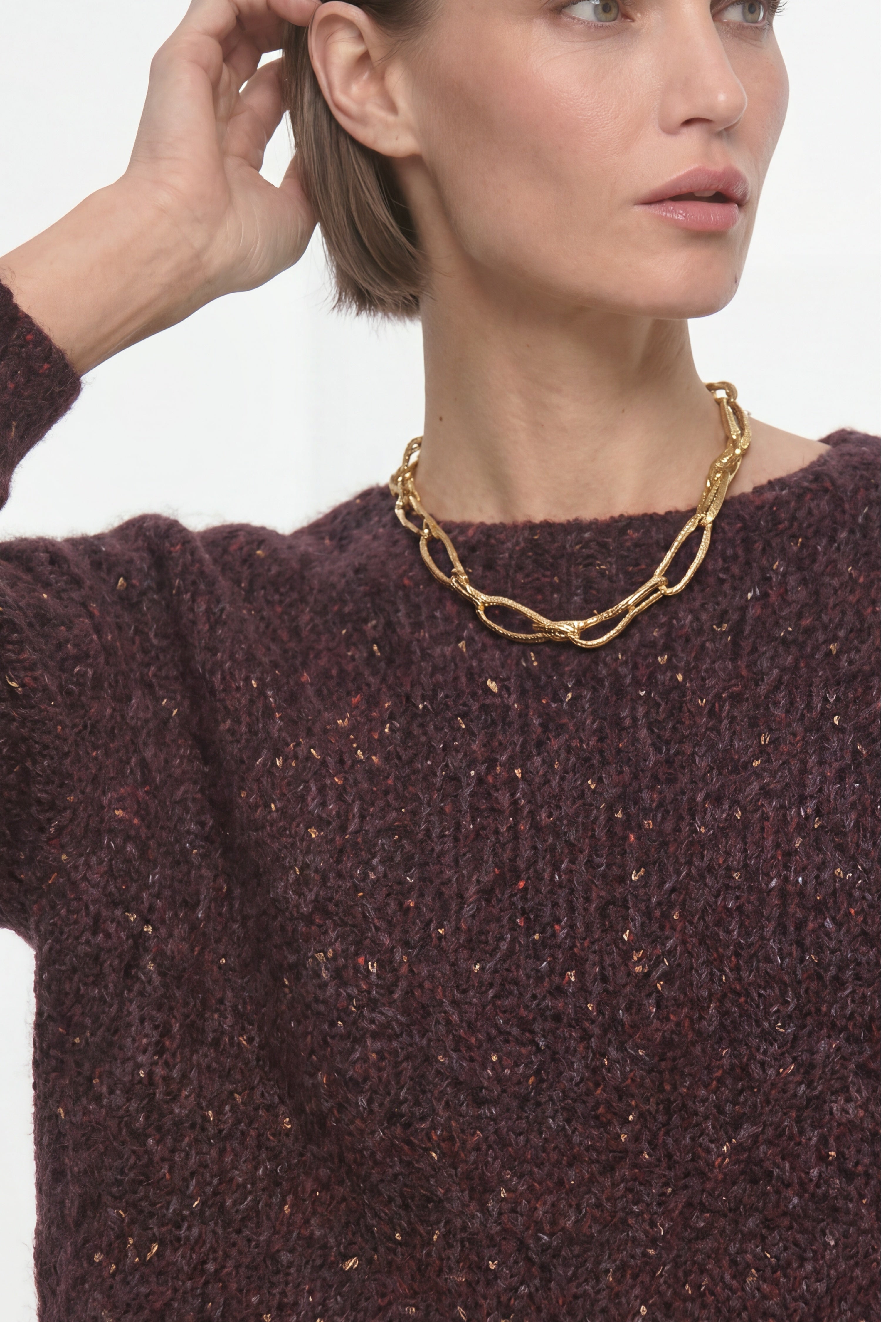 Strickpullover aus Alpaka-Mix-Rich & Royal