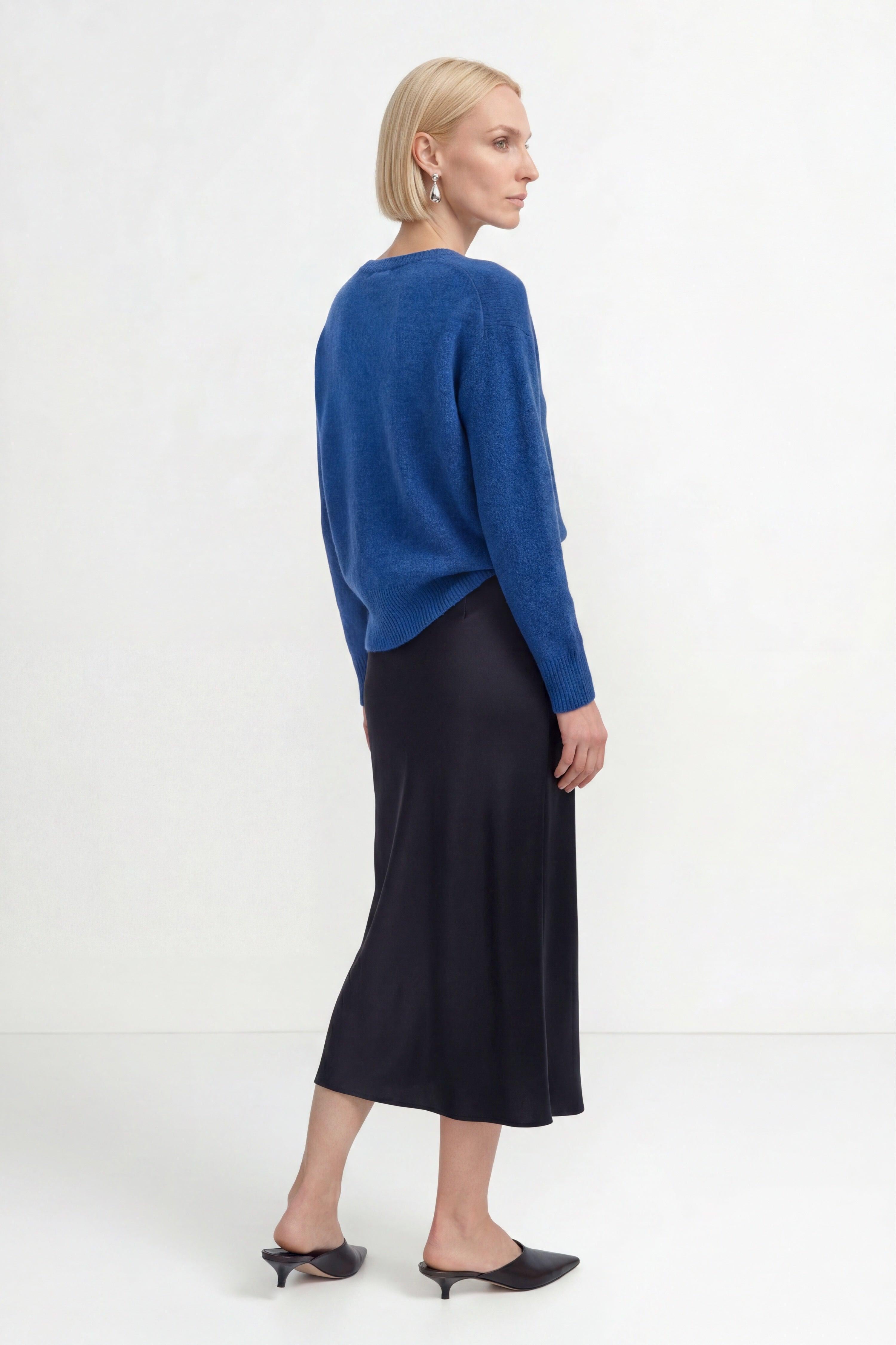 Cropped Pullover mit U-Boot-Ausschnitt-Rich & Royal