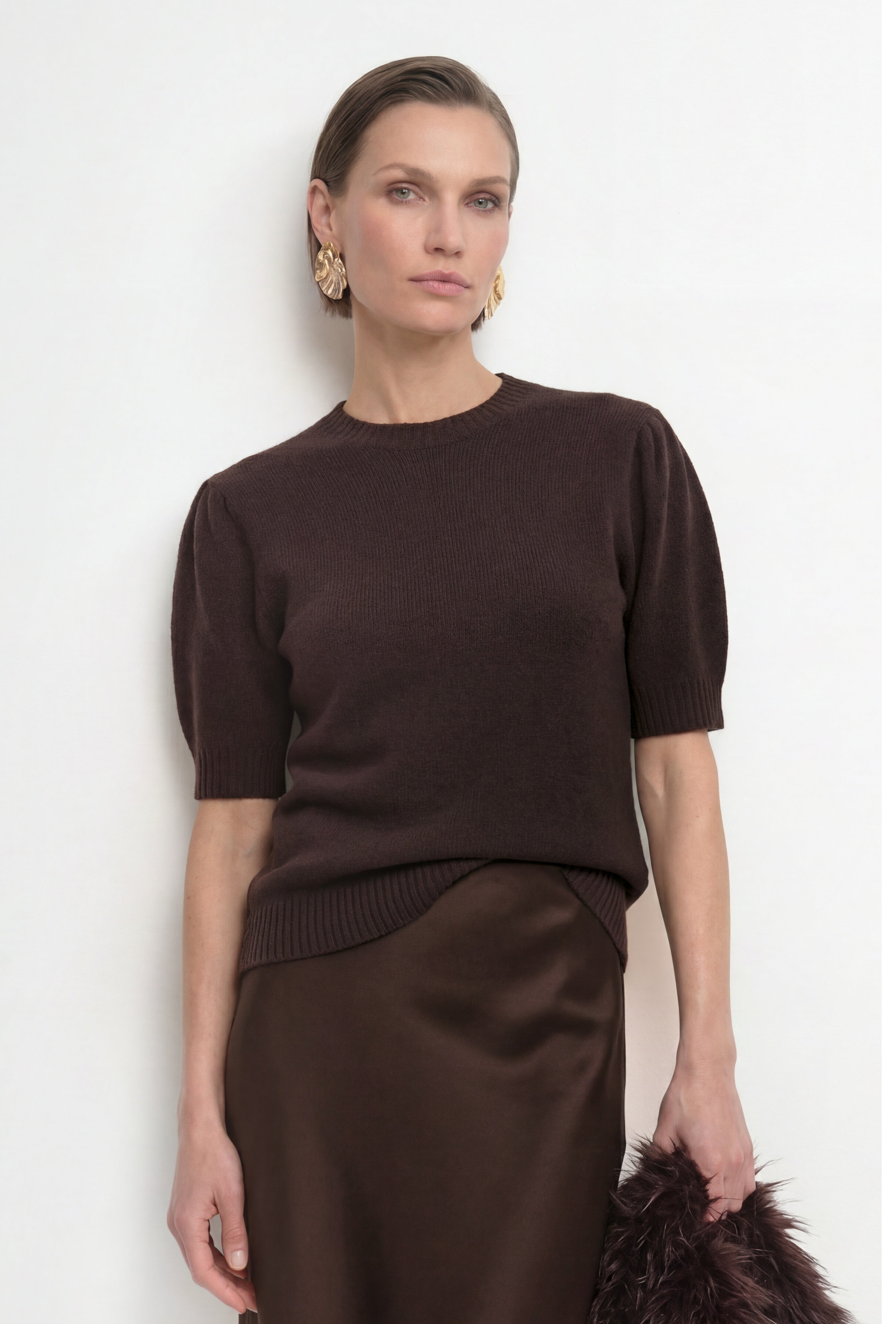 Strickpullover mit Puffärmeln-Rich & Royal