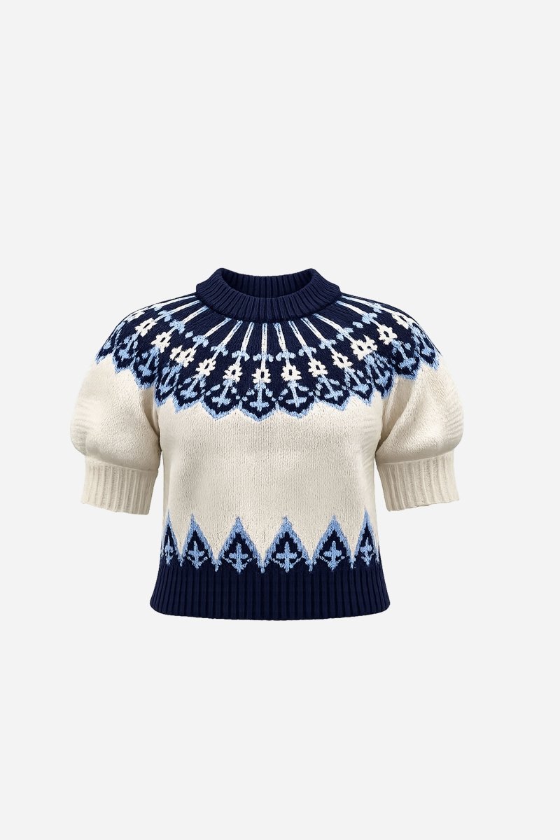 Jacquard-Pullover mit Fair-Isle-Muster-Rich & Royal