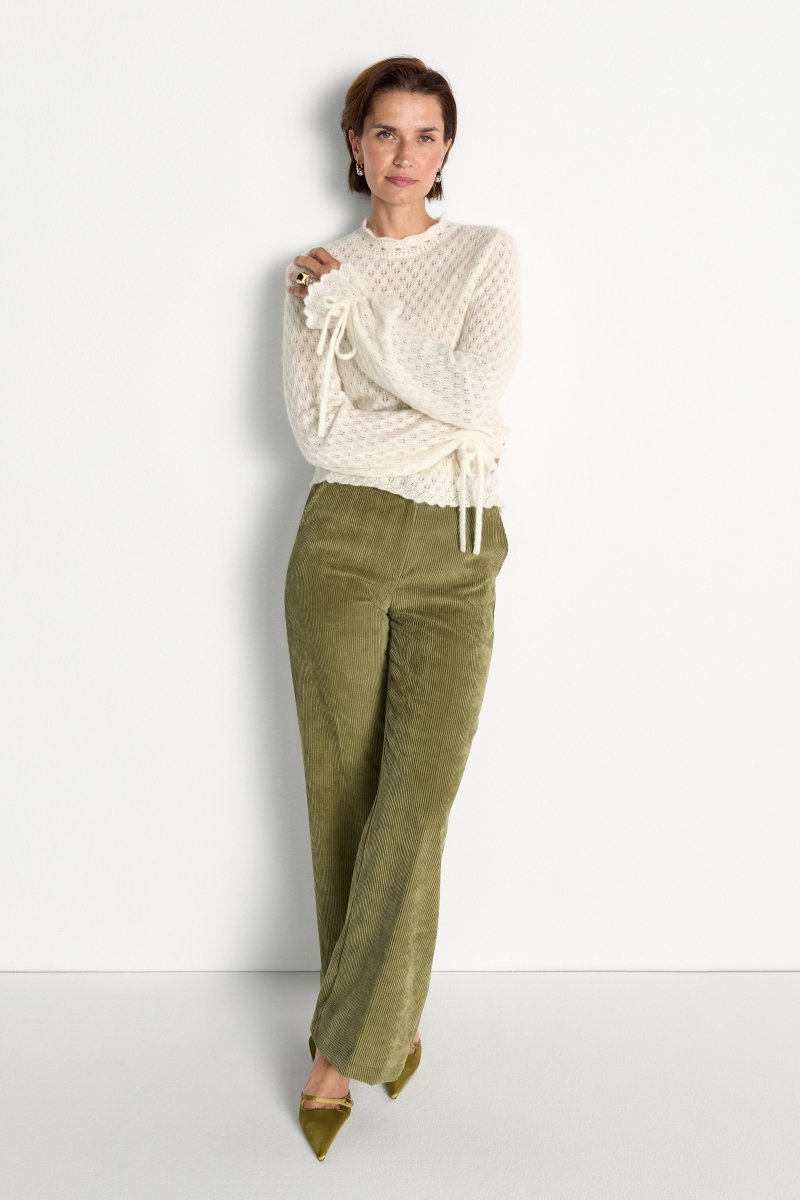 Ajour-Strickpullover mit Stehkragen-Rich & Royal