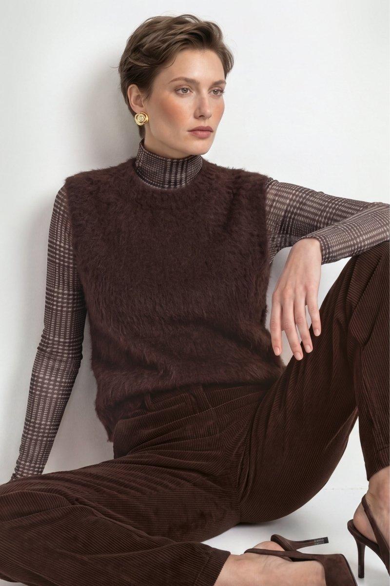 Printed Mesh Rollneck – Look-Rich & Royal