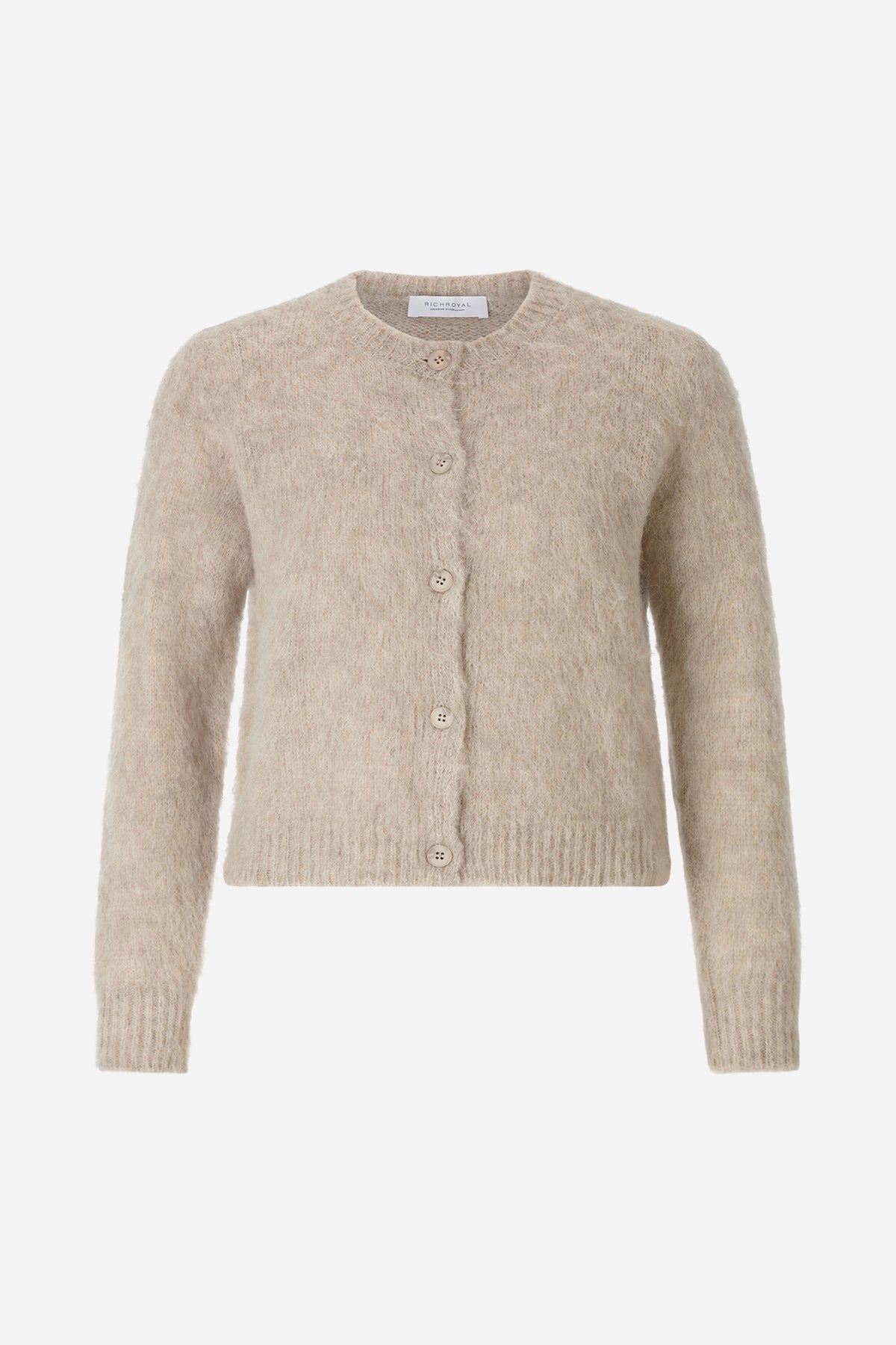 Kurz-Cardigan aus Wolle-Mix mit Mohair-Rich & Royal