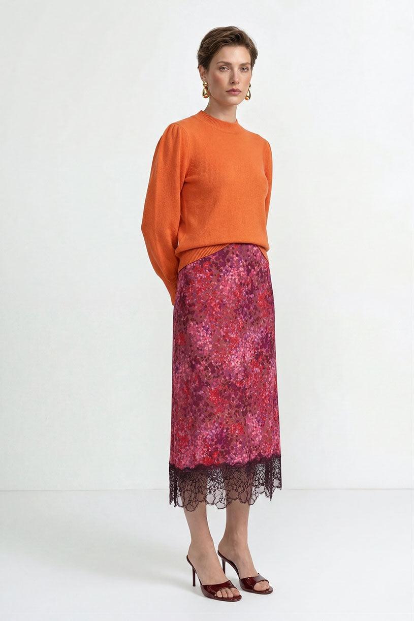 Kaschmirpullover mit Puffärmeln-Rich & Royal
