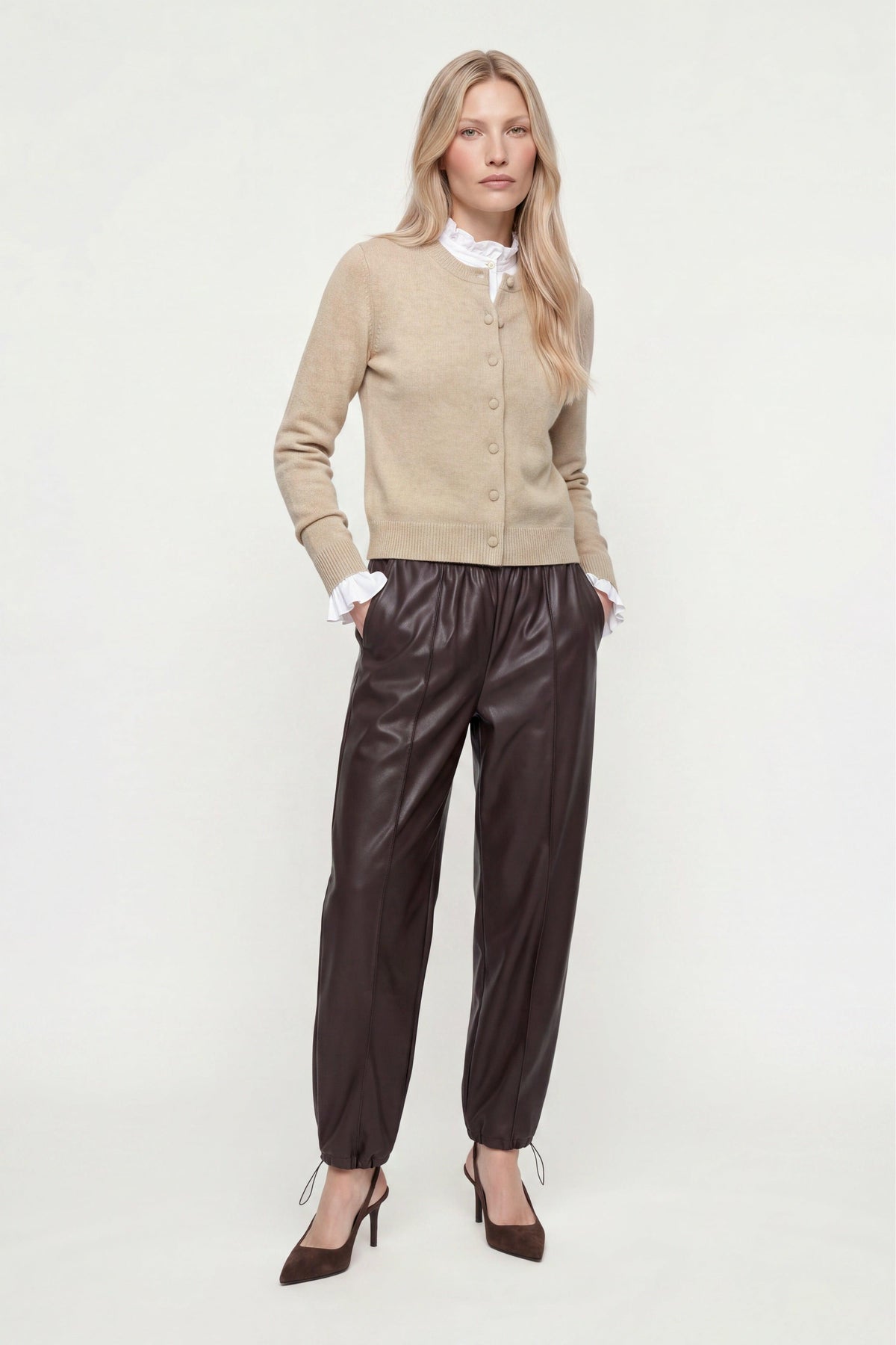 Cropped Cardigan aus Merino-Mix-Rich & Royal