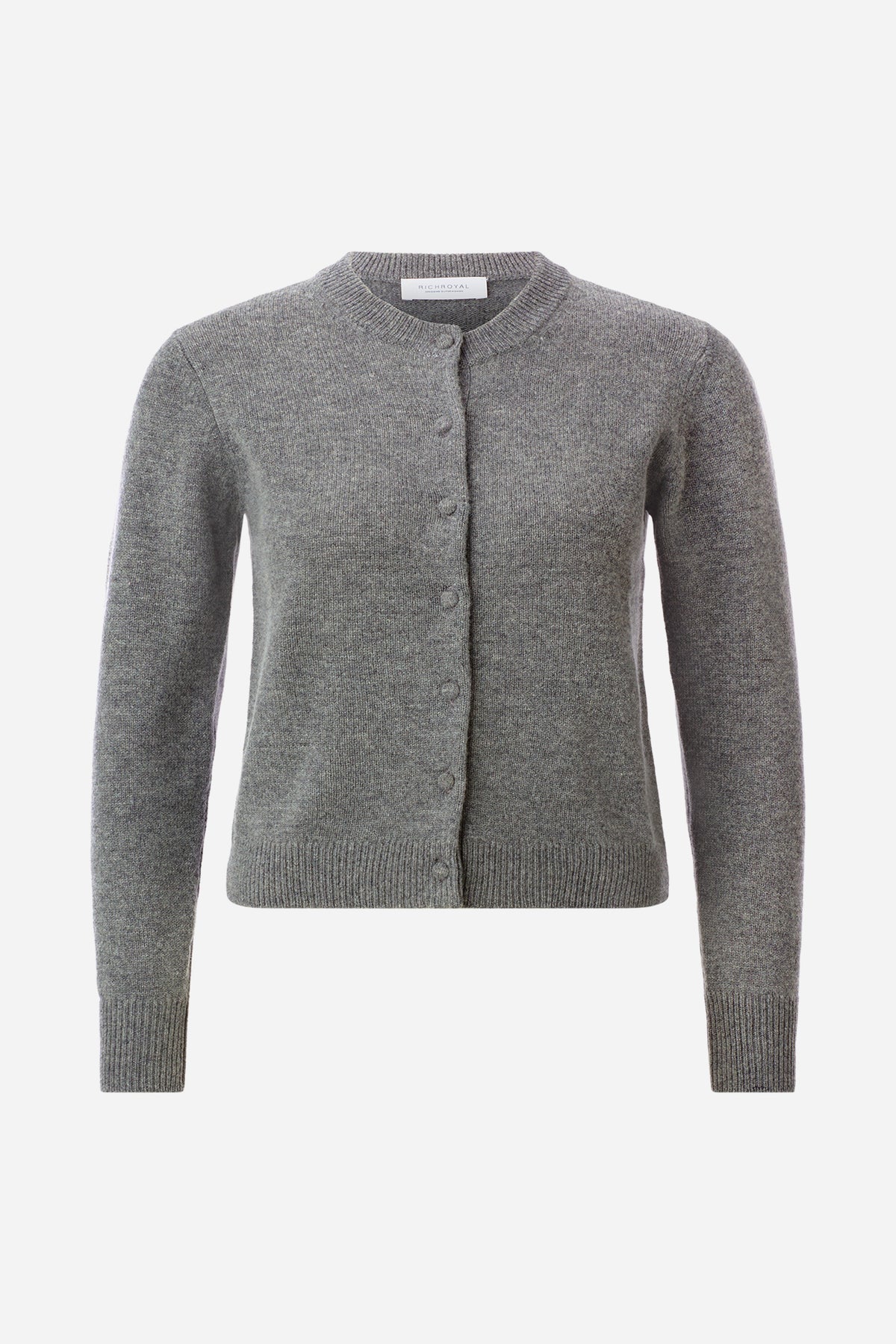 Cropped Cardigan aus Merino-Mix-Rich & Royal