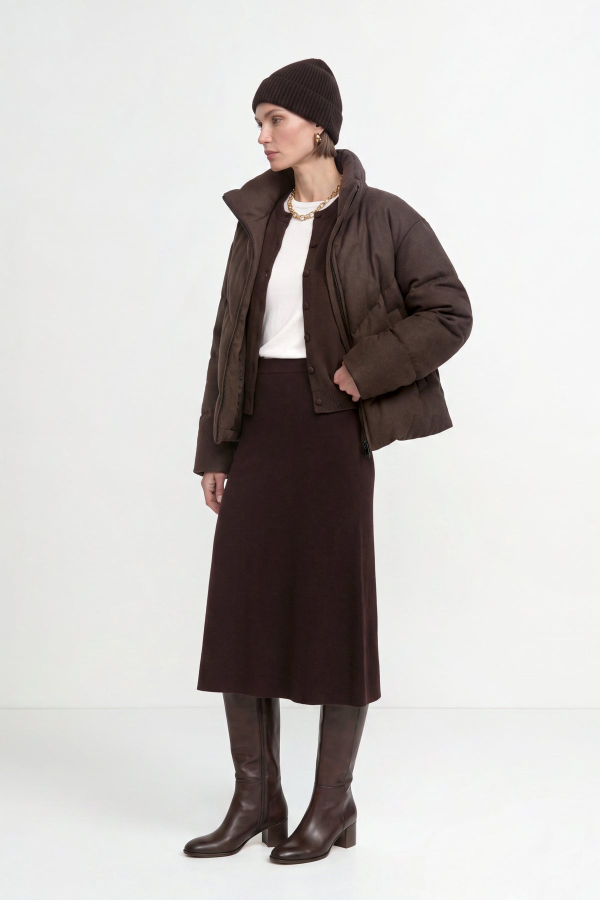 Wollmix-Jacke mit Daunenfüllung-Rich & Royal