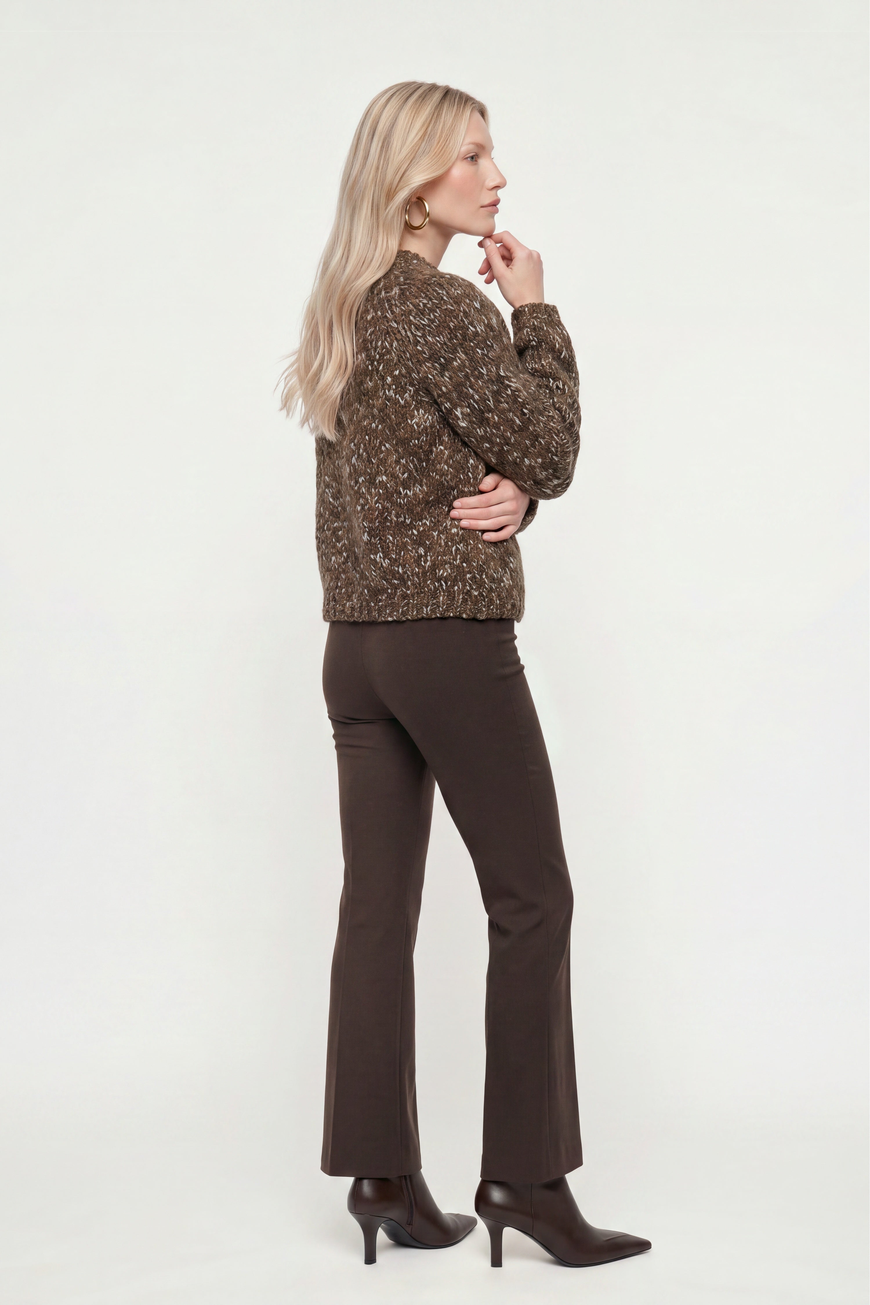 Grob gestrickter Woll-Mix-Cardigan-Rich & Royal