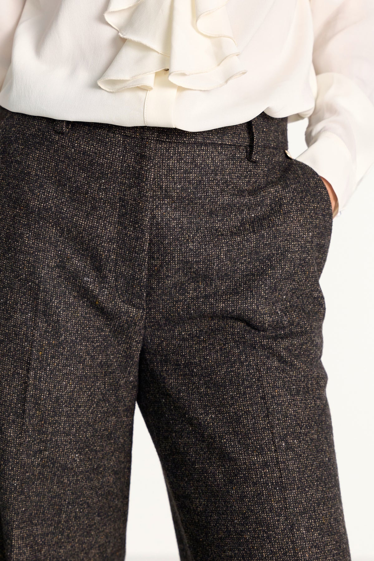 Stoffhose in Tweed-Optik-Rich & Royal