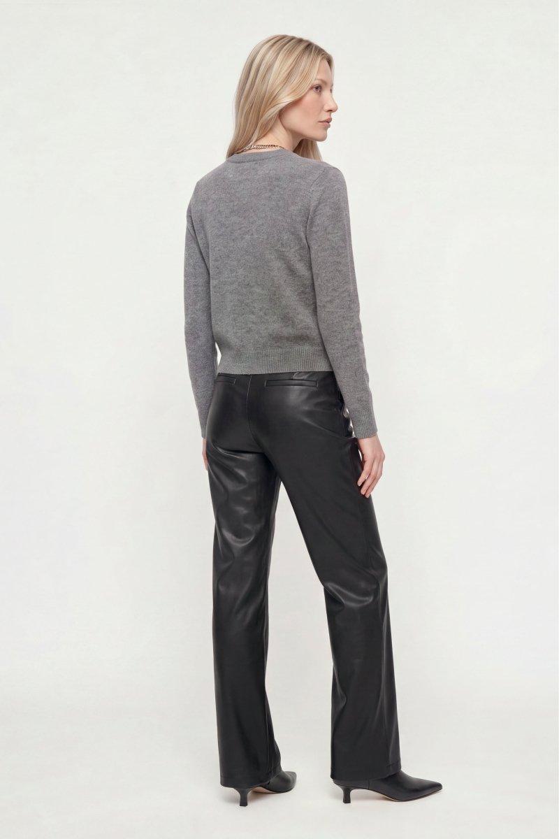 Straight-Leg-Hose in Lederoptik-Rich & Royal