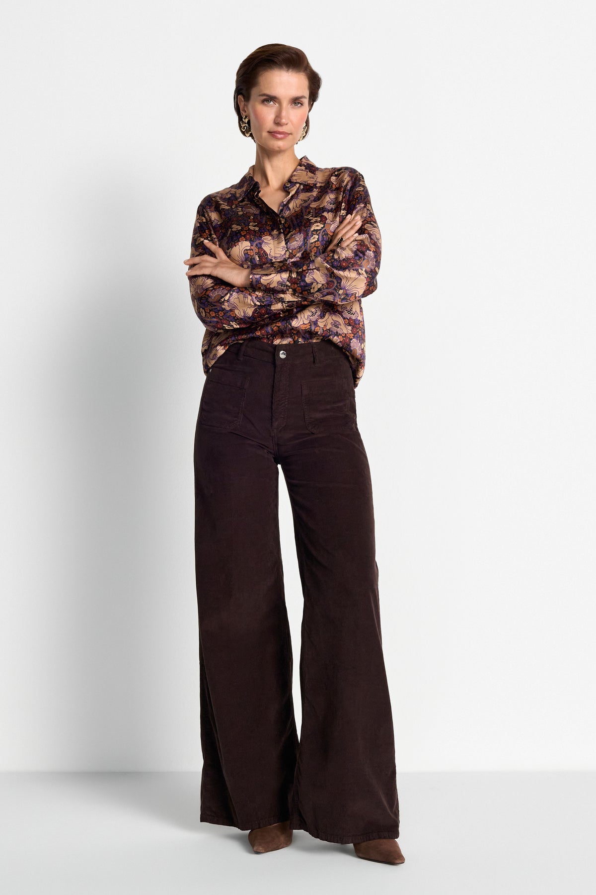 Wide-Leg-Cordhose-Rich & Royal