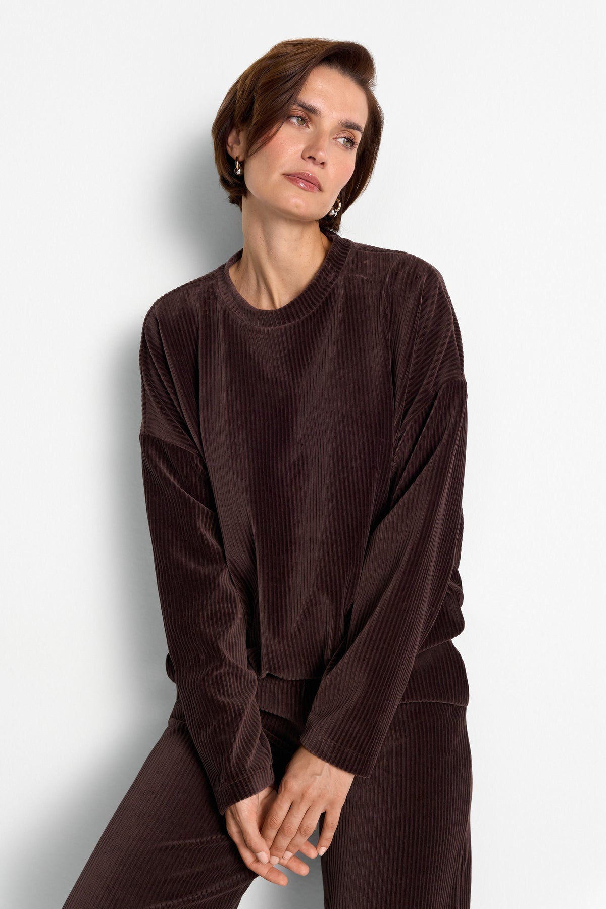 Cord-Pullover im Oversized-Fit-Rich & Royal