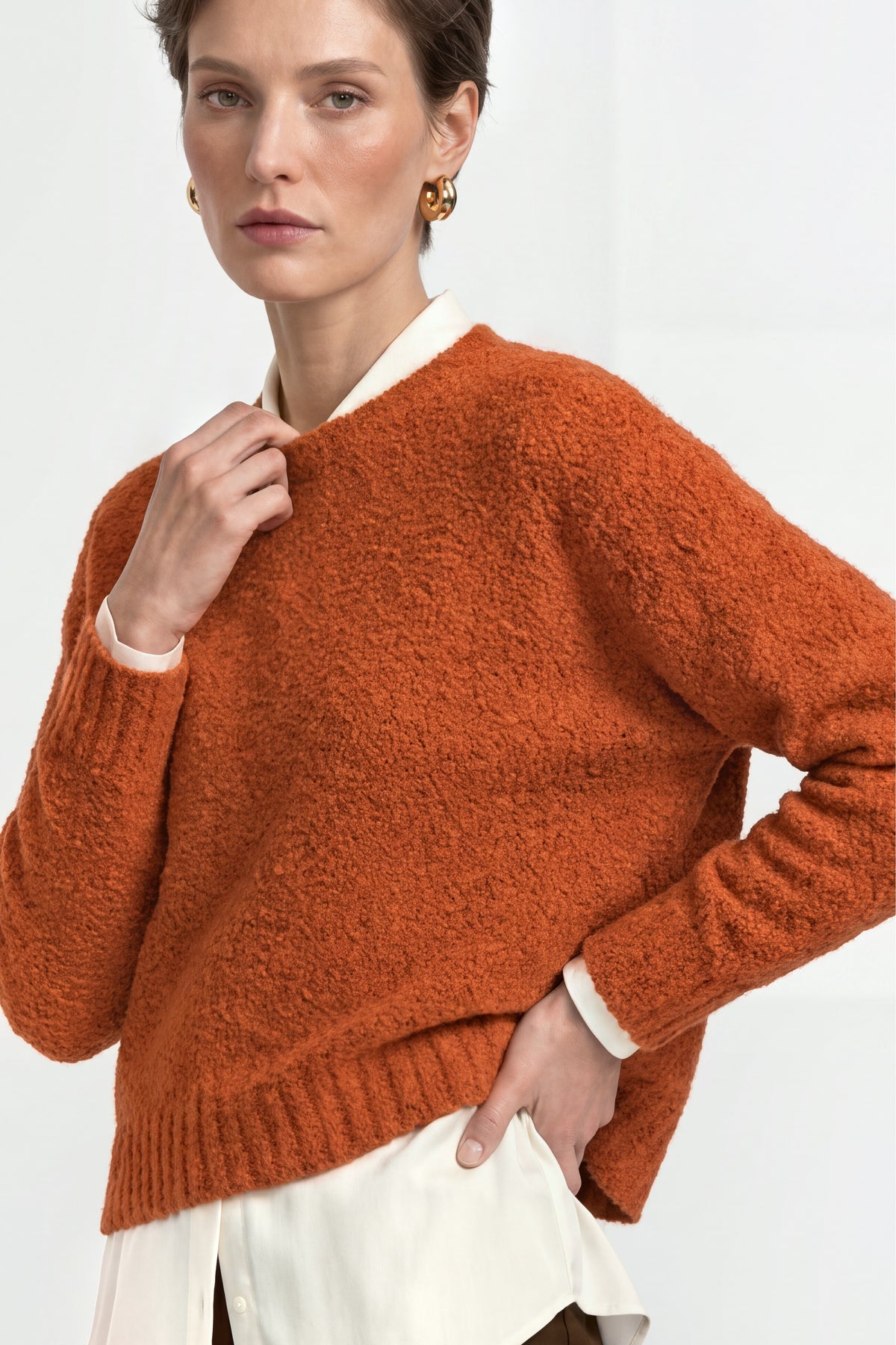 Bouclé-Strickpullover-Rich & Royal
