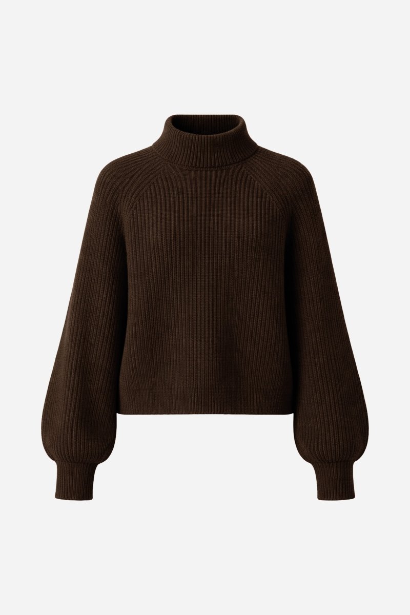 Rippstrick-Rollkragenpullover-Rich & Royal