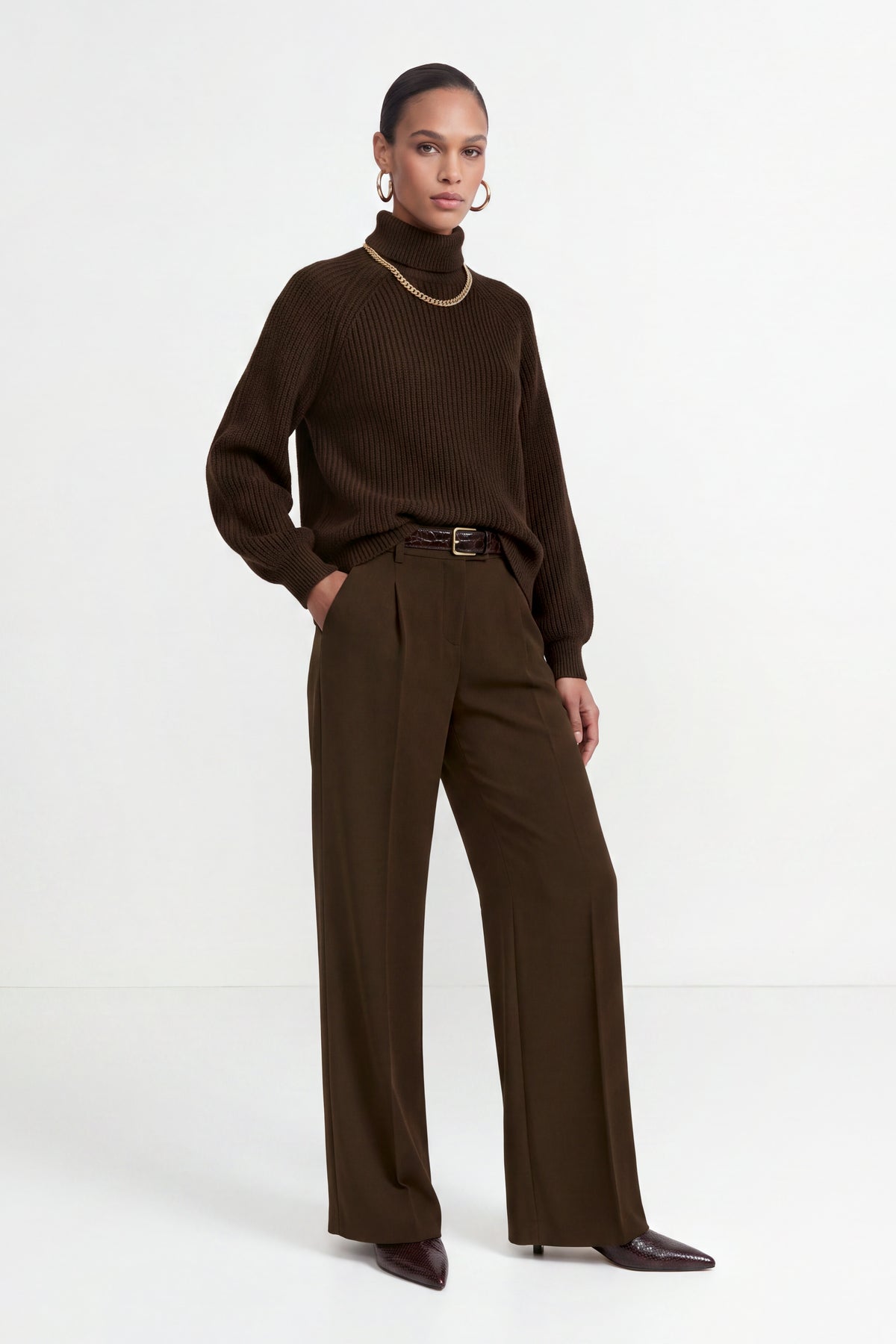 Rippstrick-Rollkragenpullover-Rich & Royal