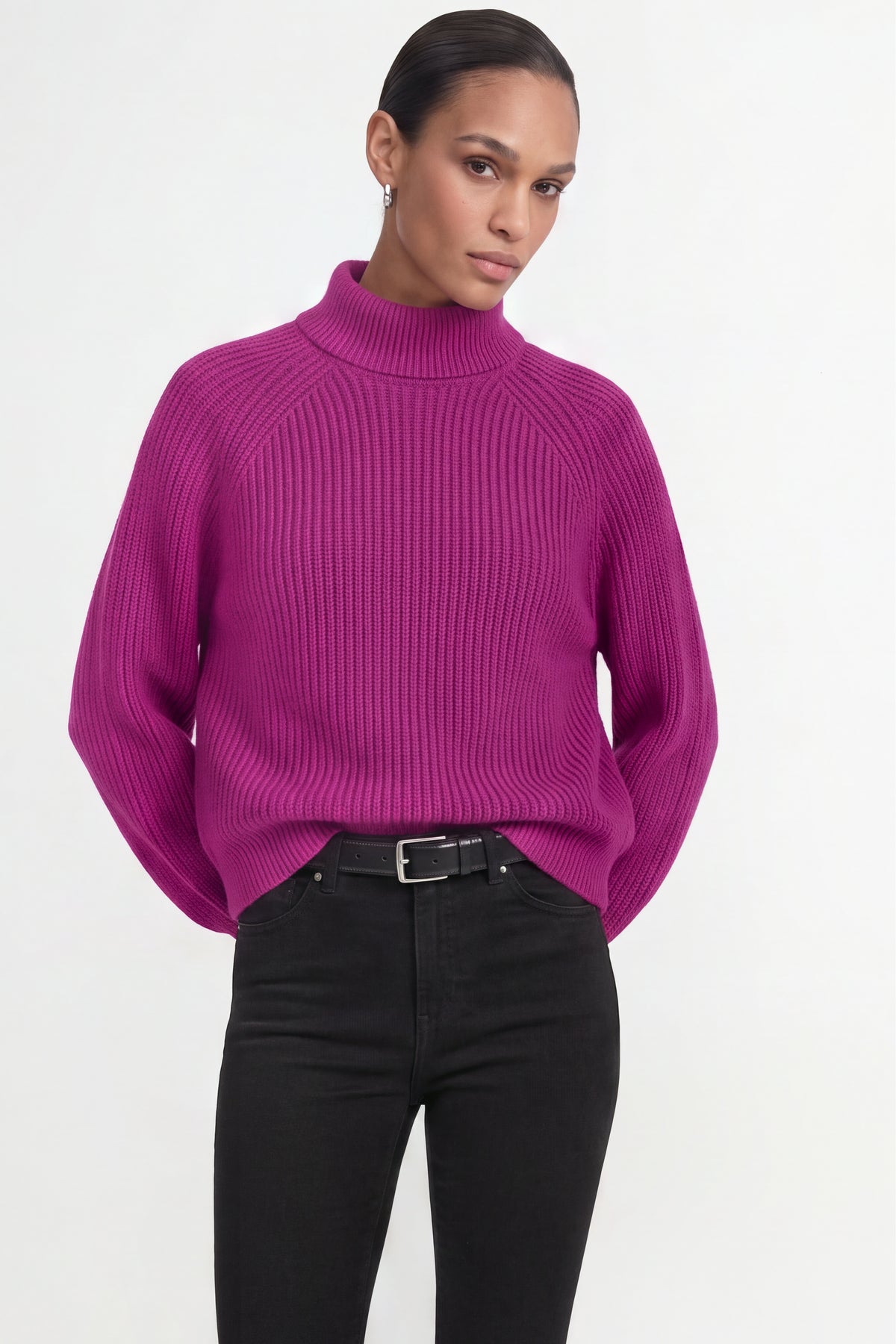 Rippstrick-Rollkragenpullover-Rich & Royal