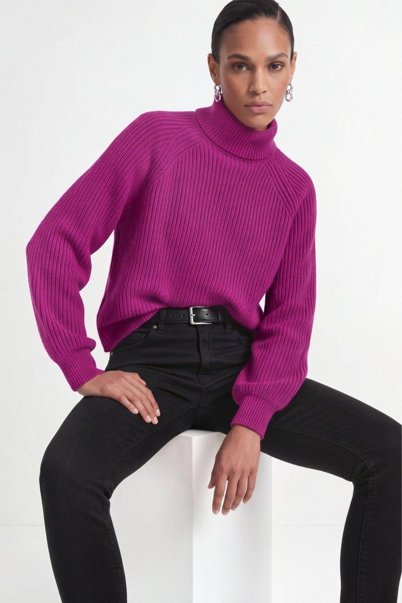 Rippstrick-Rollkragenpullover-Rich & Royal