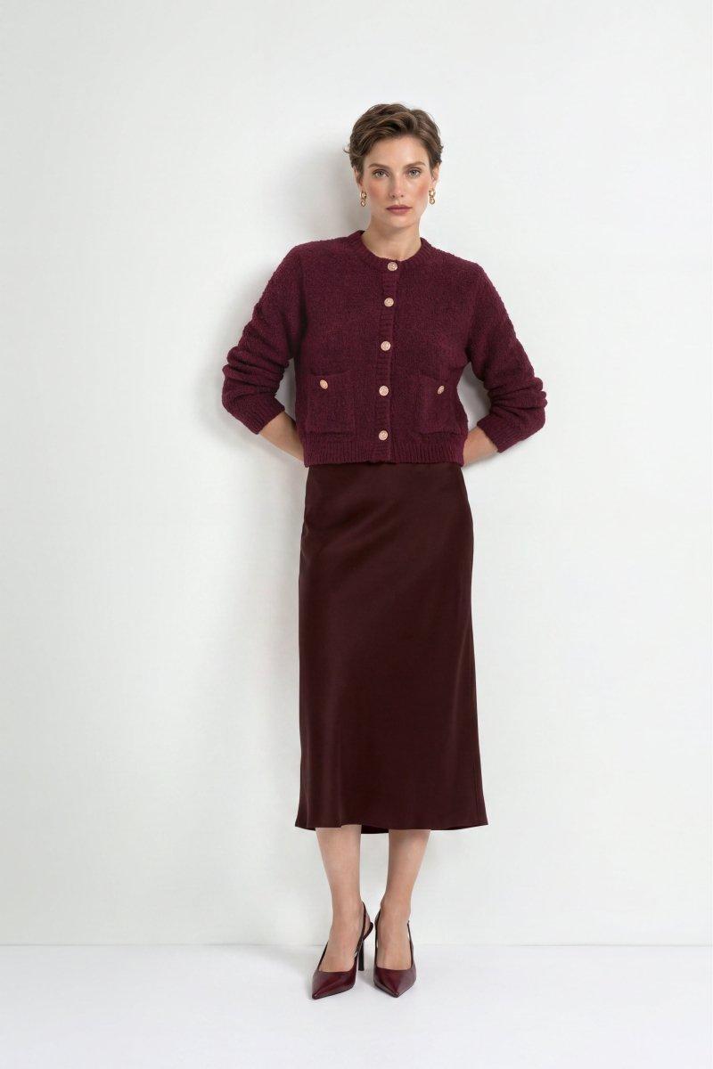 Bouclé-Cardigan mit Knopfleiste-Rich & Royal