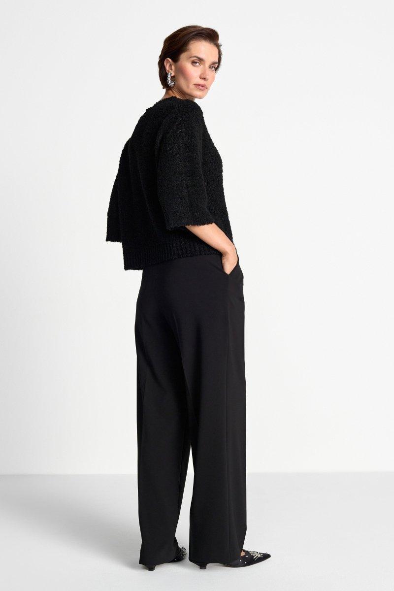 Bouclé-Pullover mit Rundhalsausschnitt-Rich & Royal
