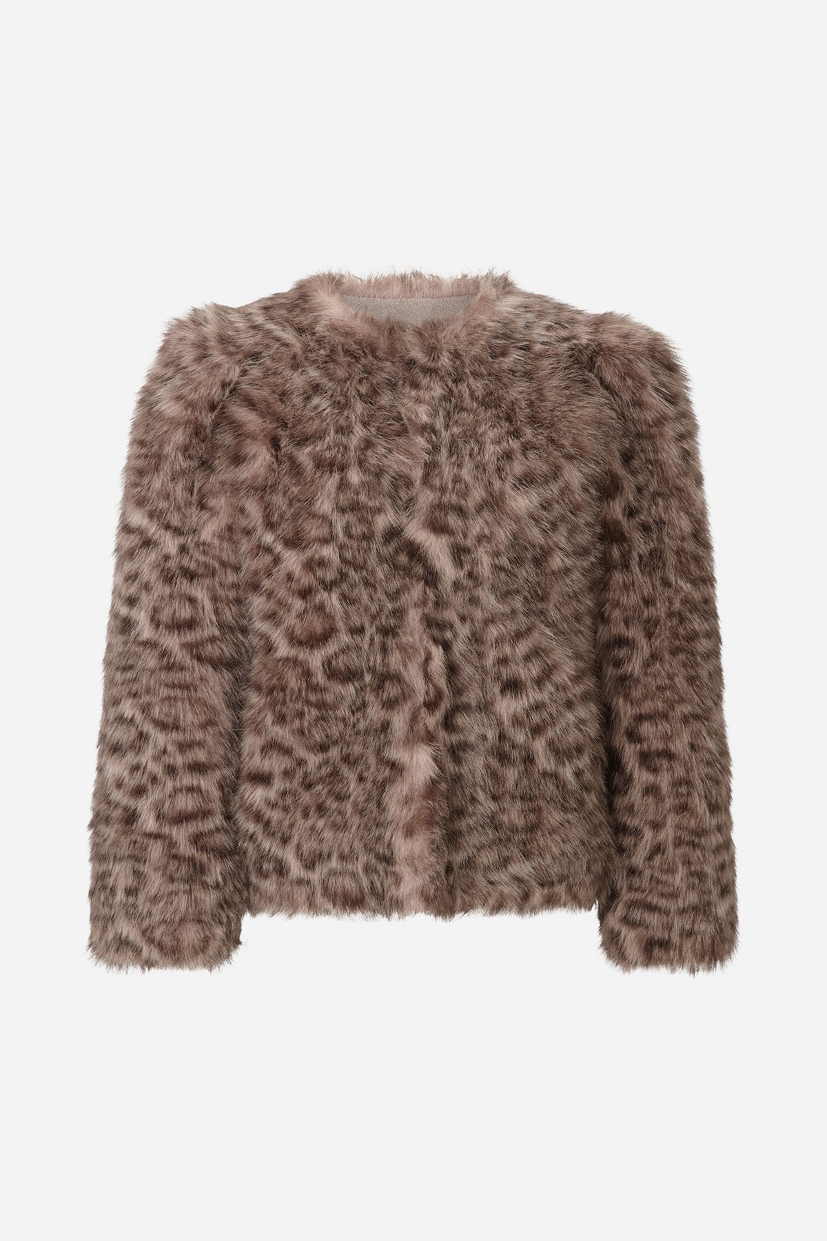 Leoparden-Fellimitatjacke-Rich & Royal