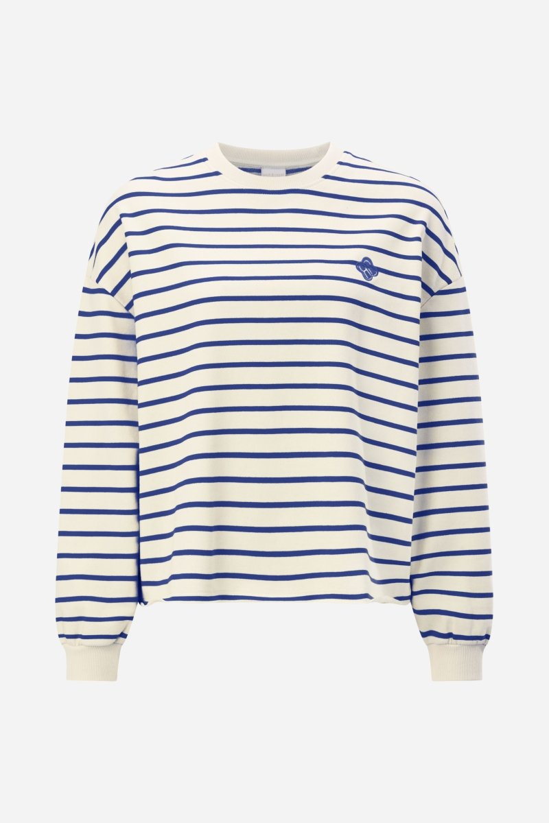 Gestreiftes Oversize-Sweatshirt-Rich & Royal