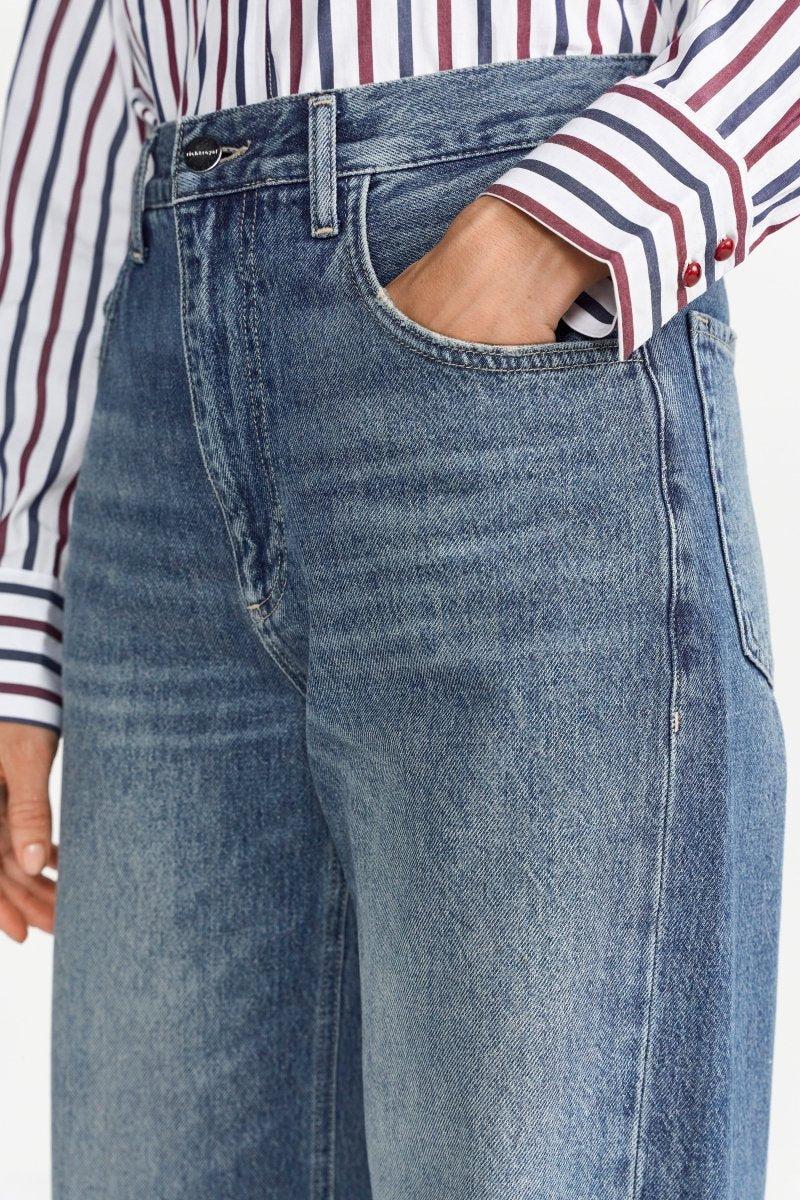 Jeanshose mit breiten Aufschlägen-Rich & Royal