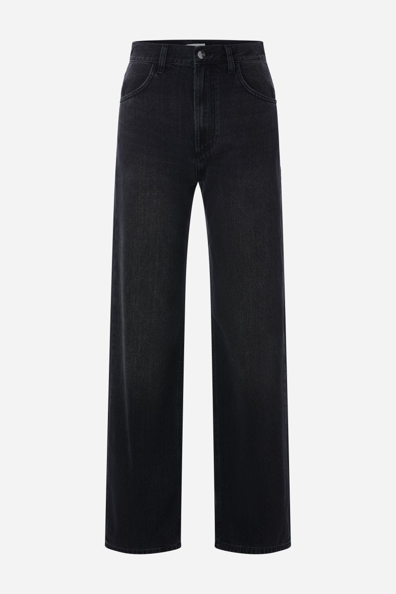 Schwarze Mid-Waist-Jeans-Rich & Royal