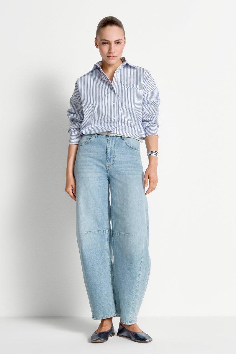 High-Waist Utility Jeans-Rich & Royal