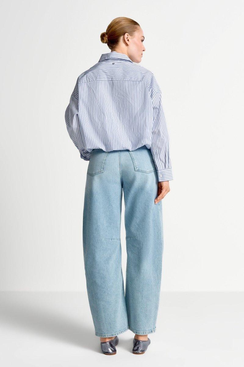 High-Waist Utility Jeans-Rich & Royal