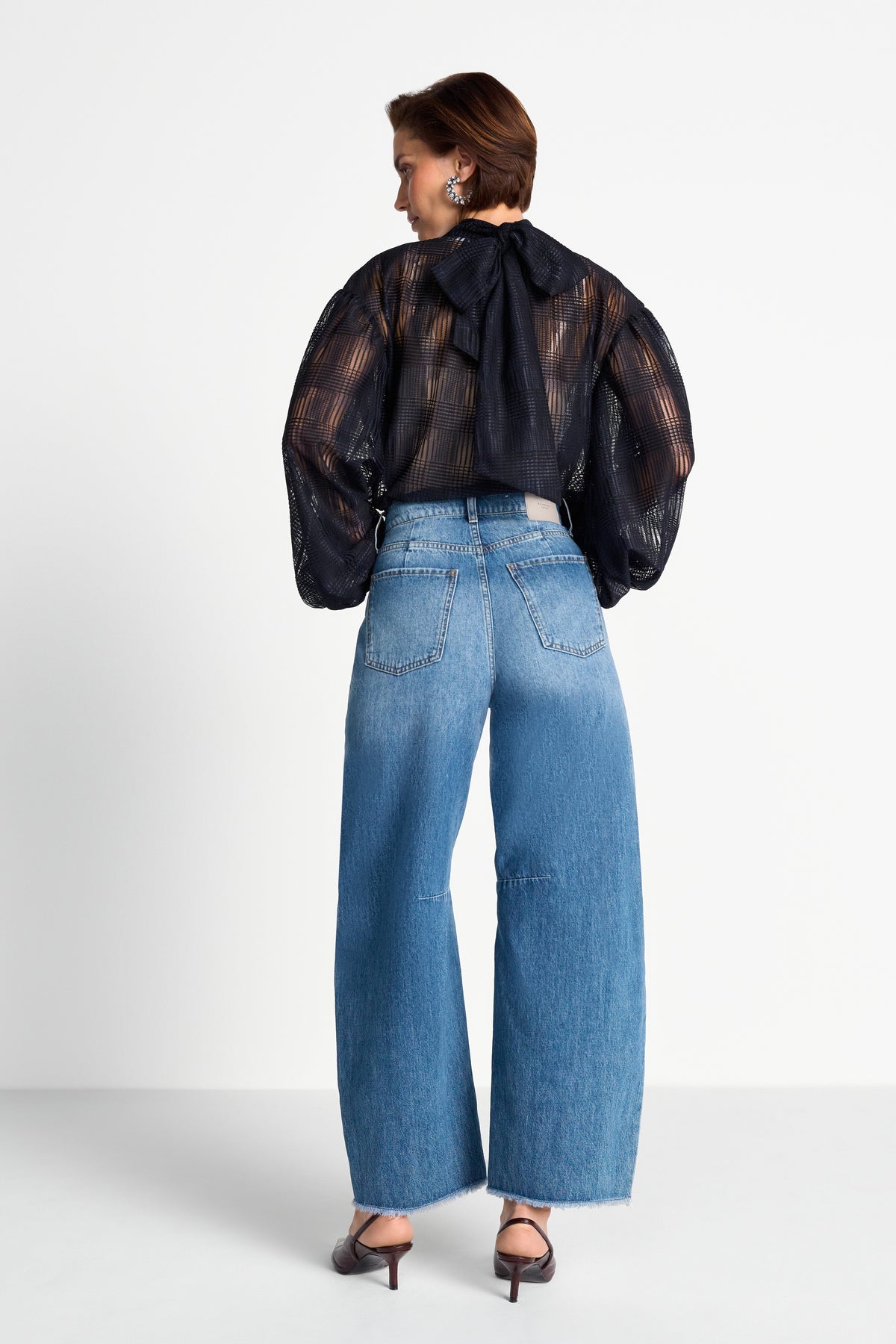 Baumwolljeans mit Fransensaum-Rich & Royal